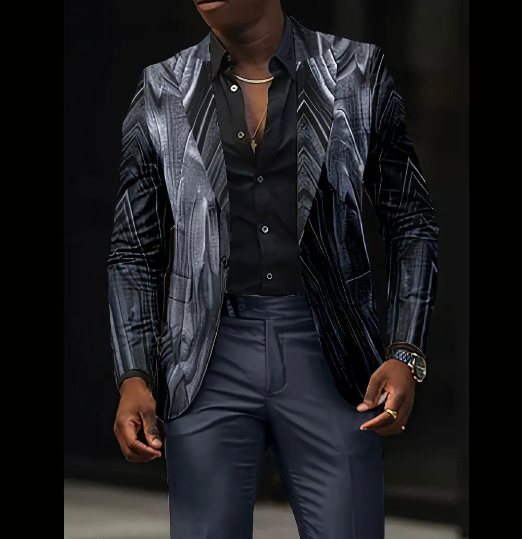 Casual All-match Dark Men's Coat