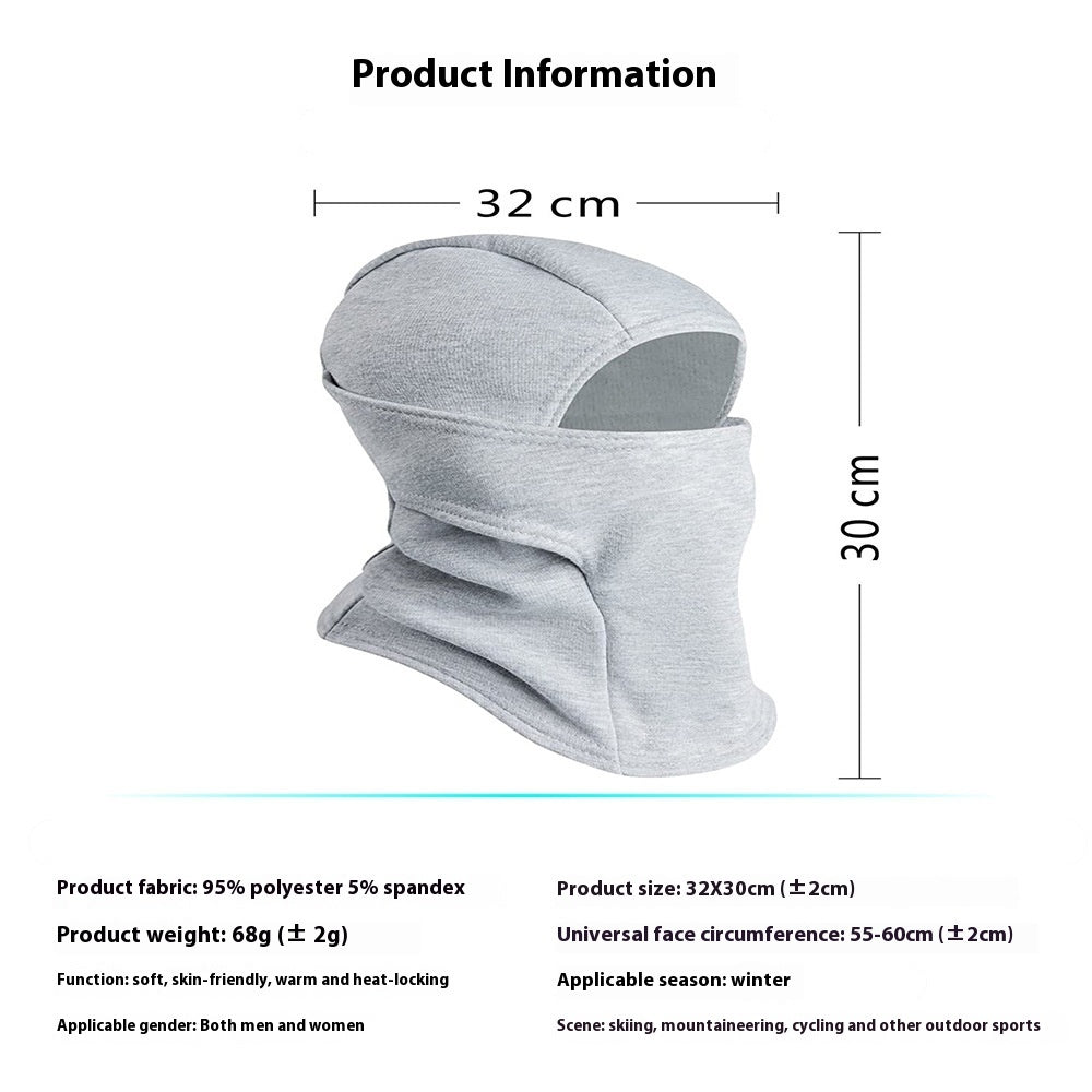 Autumn And Winter Outdoor Riding Warm Face Mask Multi-functional Fleece Windproof Cold-proof