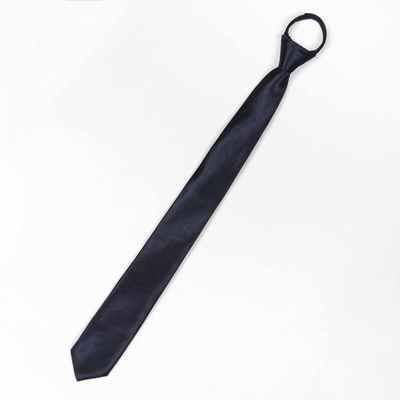 Lazy Zip Tie Men's Business Formal Shirt Accessories Narrow