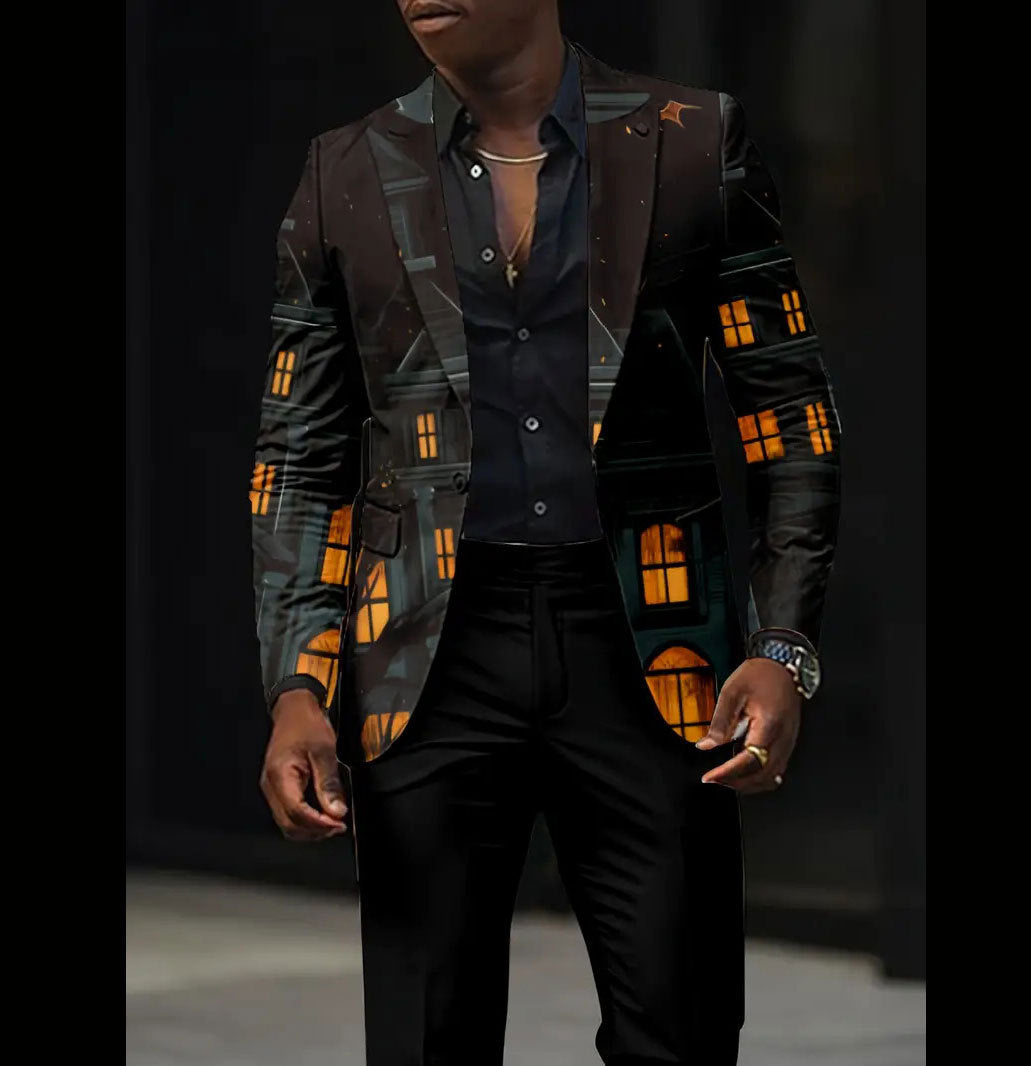 Casual All-match Dark Men's Coat