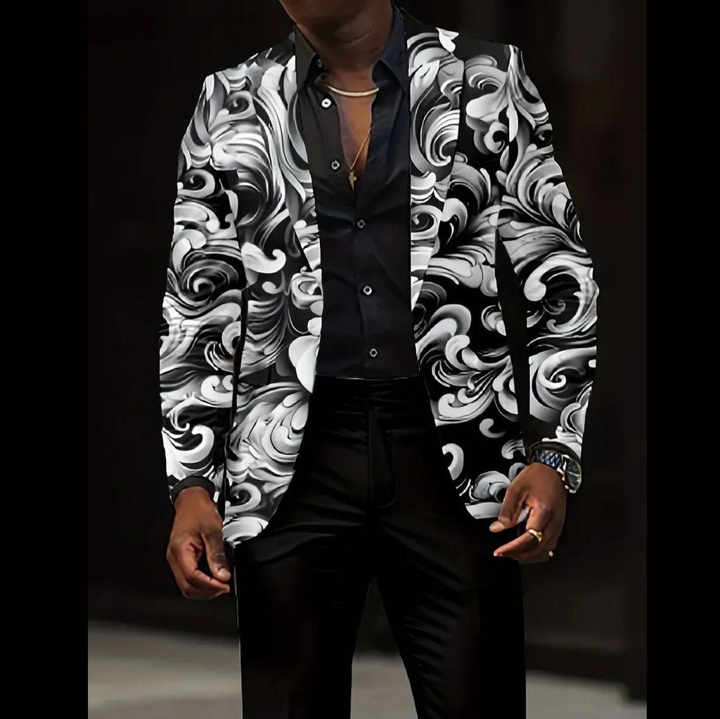 Casual All-match Dark Men's Coat