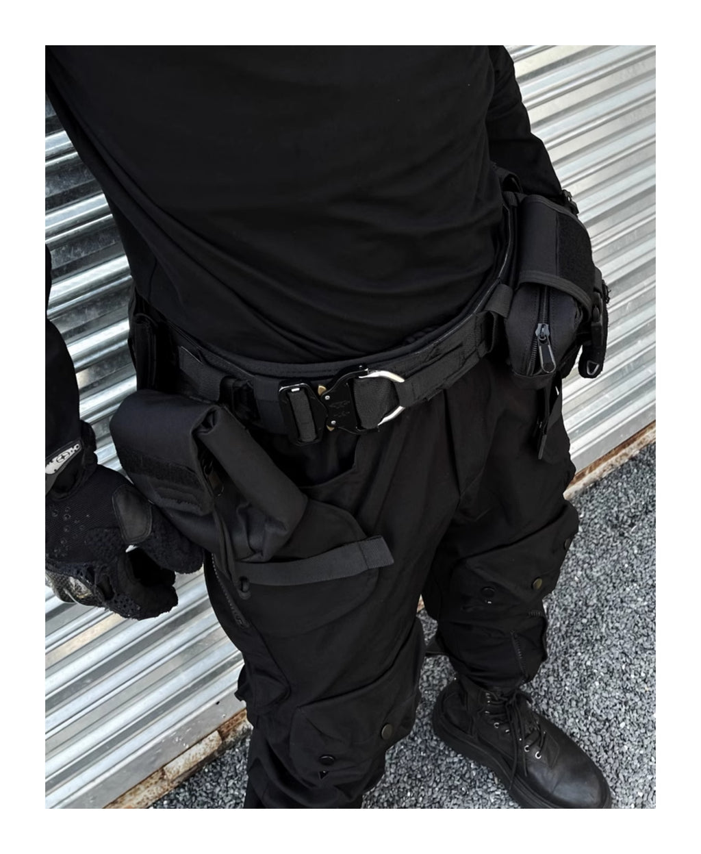 High Street Function Detachable Multifunctional Tactical Belt Waist Bag Suit
