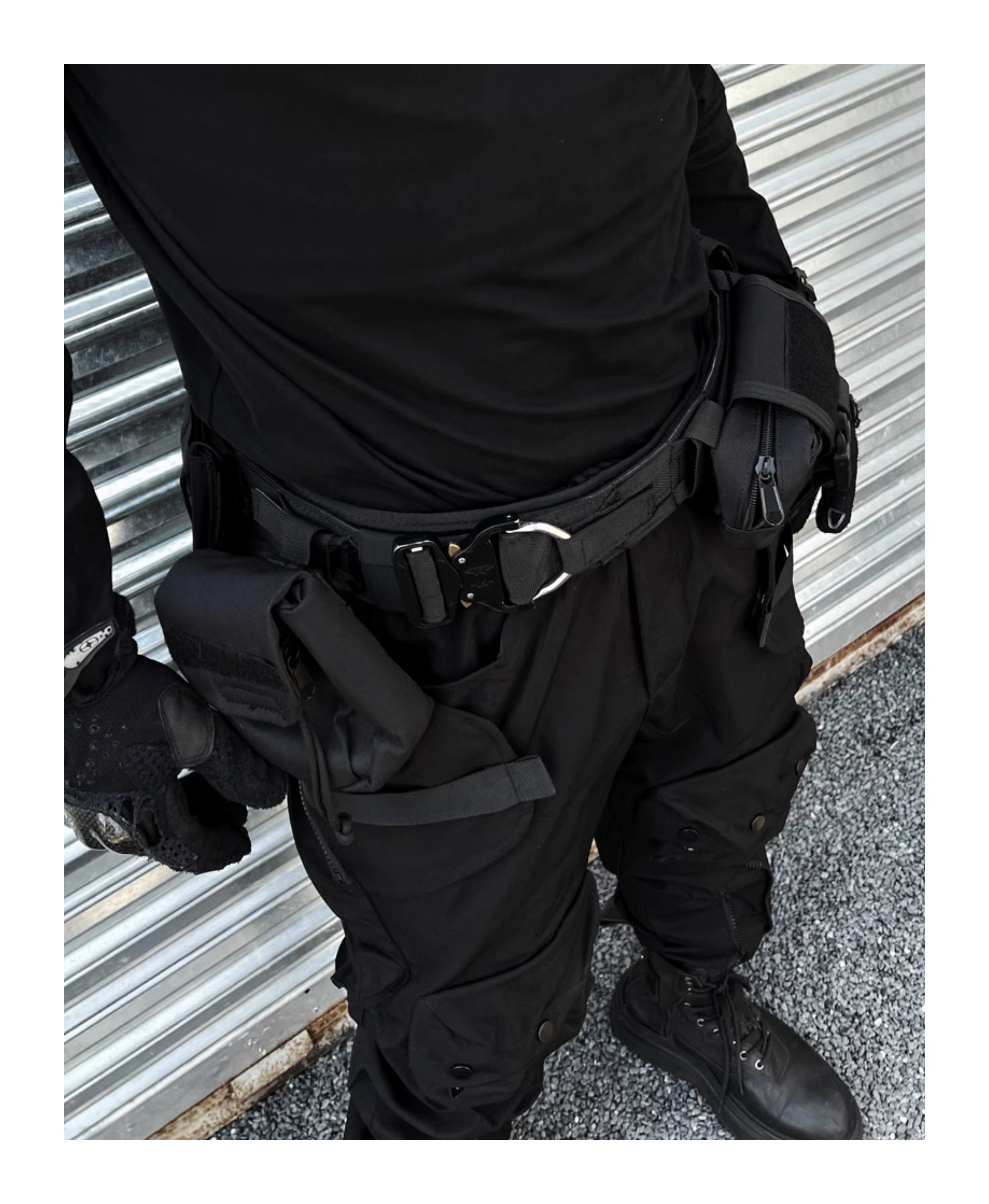 High Street Function Detachable Multifunctional Tactical Belt Waist Bag Suit