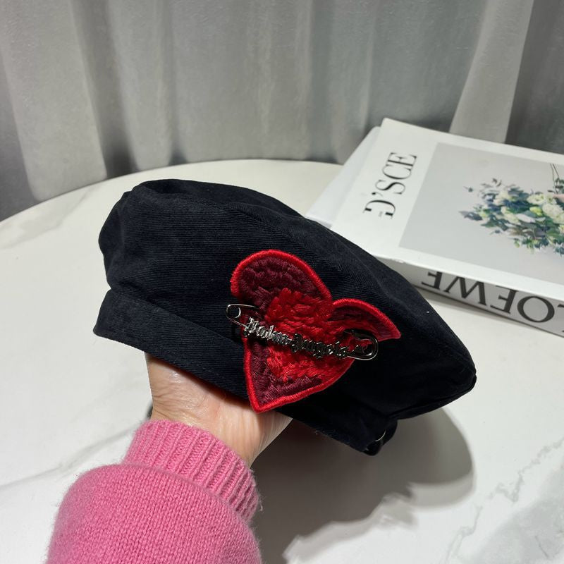 Retro Love Beret Children's Summer Thin Niche Street Fashion