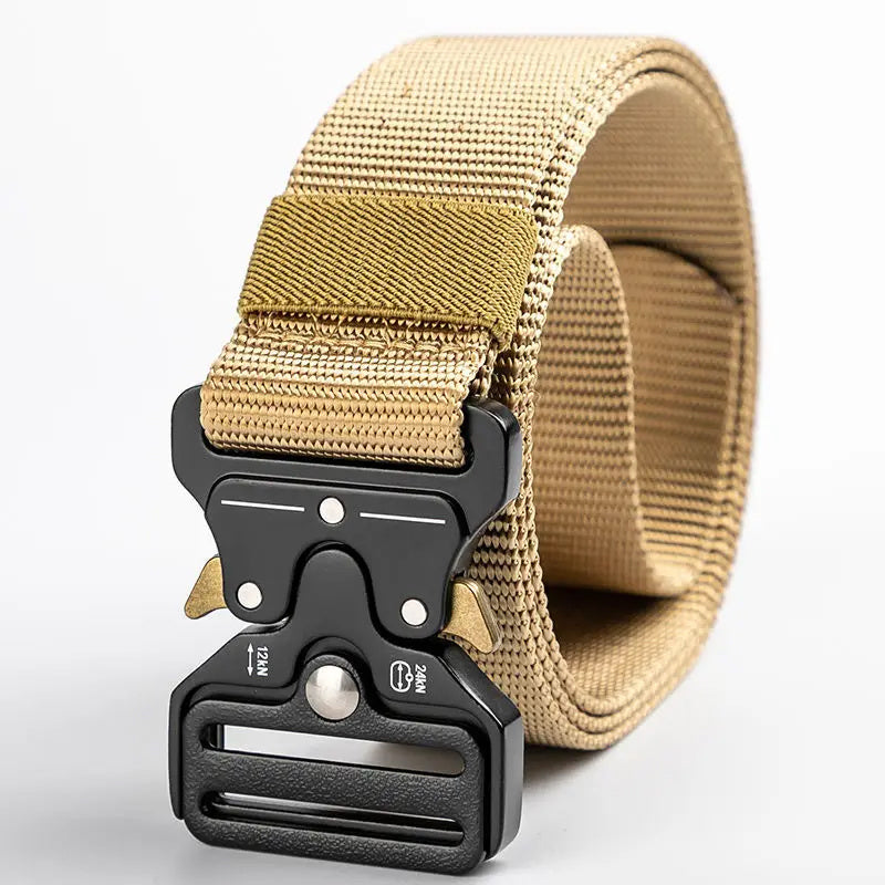 Men's Belt Outdoor Hunting Tactical Belt Mult-Function Buckle Nylon Belt High Quality Marine Corps Belt Metal Buckle