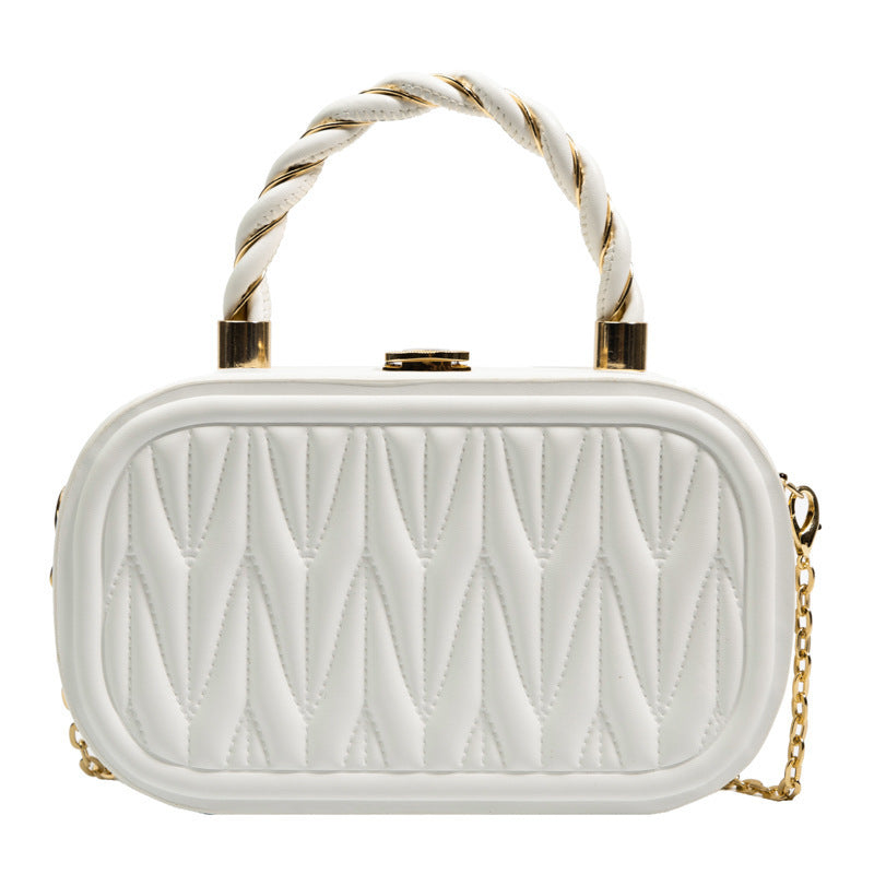 Shaping Small Square Portable Box Chain Shoulder Messenger Bag For Women