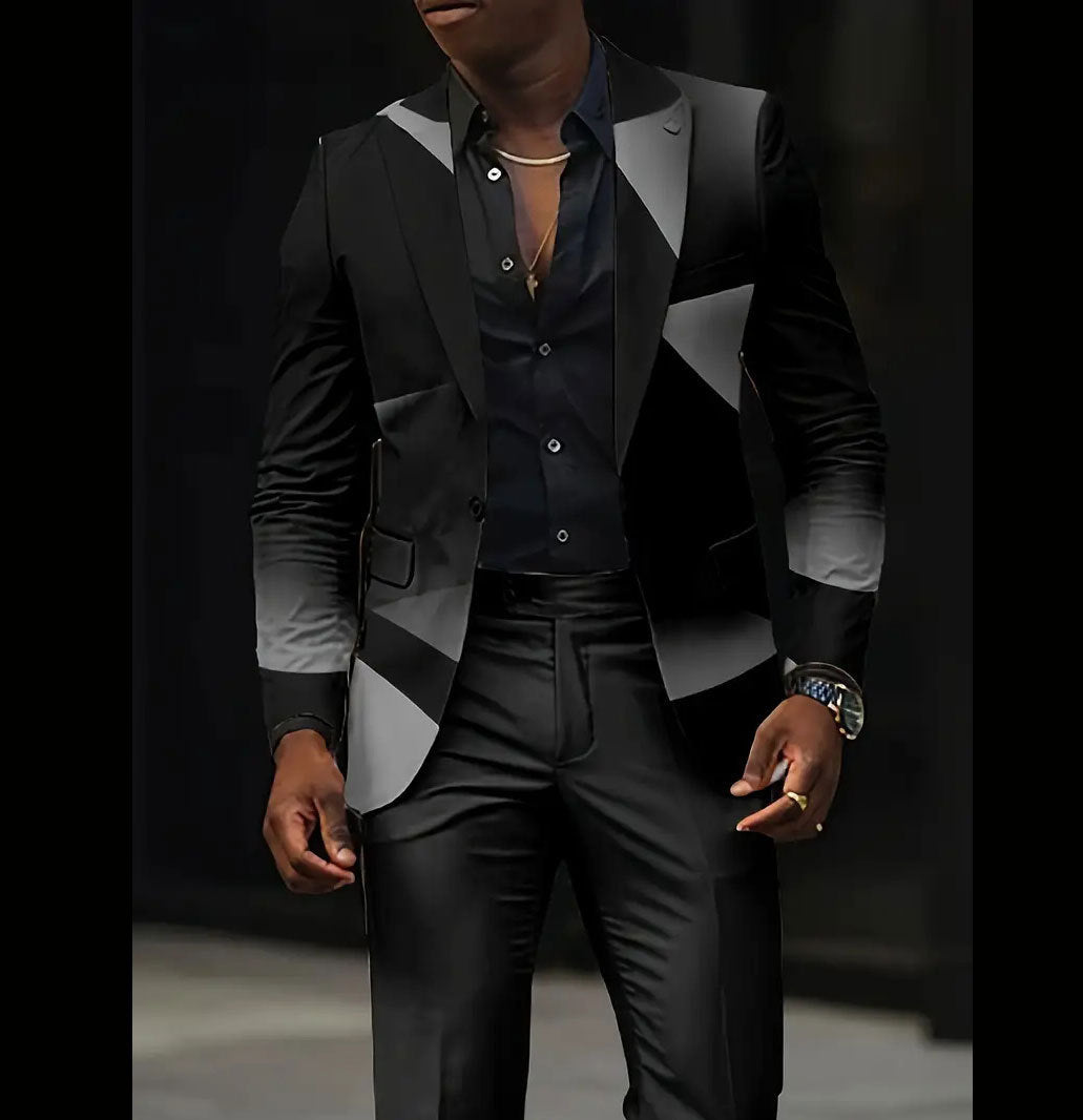 Casual All-match Dark Men's Coat