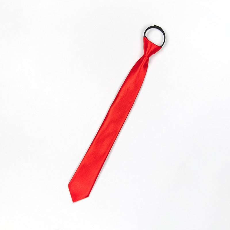 Lazy Zip Tie Men's Business Formal Shirt Accessories Narrow